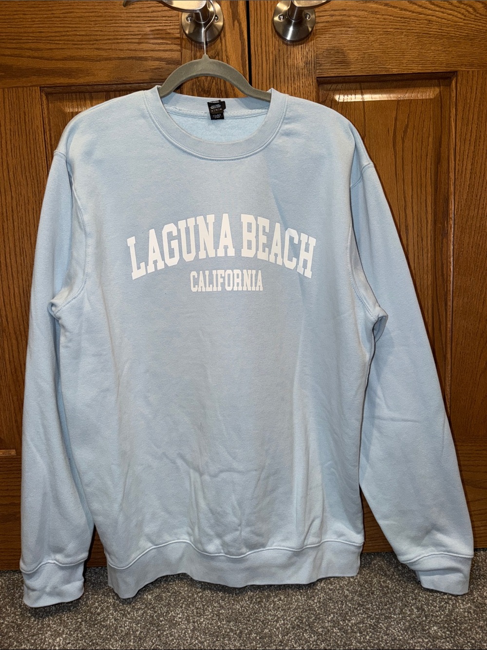 District Laguna Beach California Crewneck Sweatshirt - Light Blue